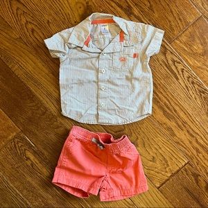 Nautical Crab 6 month Outfit